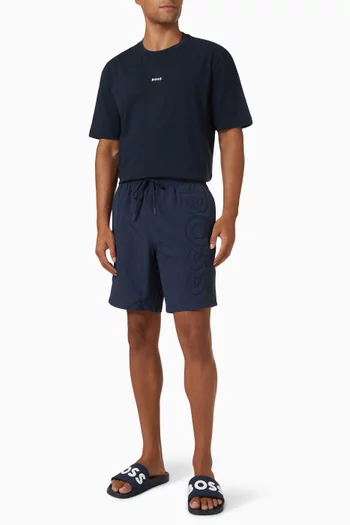 Logo-embroidered Swim Shorts in Recycled Nylon