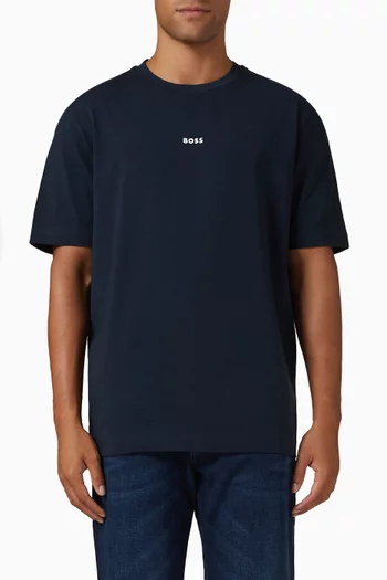 Relaxed-fit Logo T-shirt in Stretch Cotton