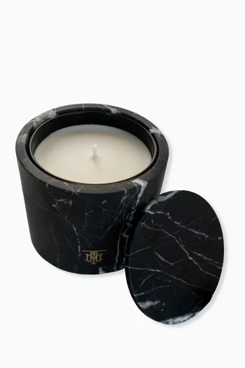 Montroi Nero Candle Holder in Marble