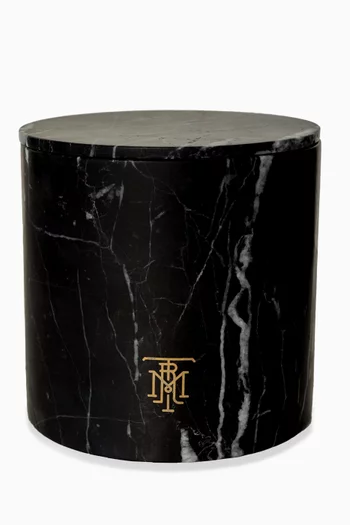 Montroi Nero Candle Holder in Marble