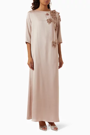 Floral Applique Kaftan