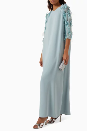 Floral Applique Kaftan