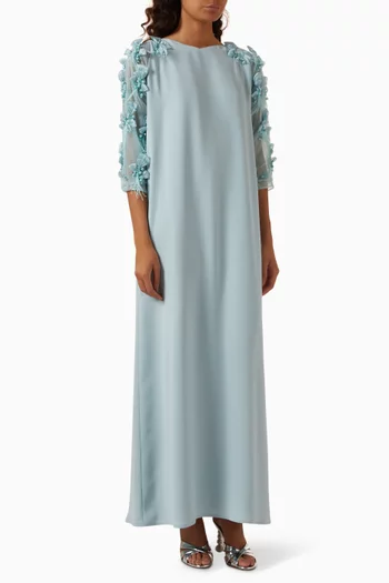 Floral Applique Kaftan