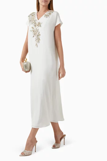 Floral Embellished Kaftan