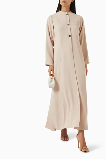 A-line Abaya in Crepe