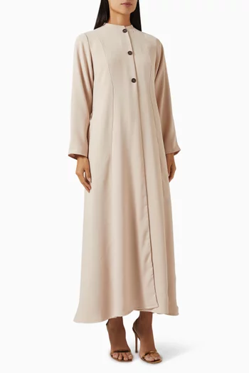 A-line Abaya in Crepe