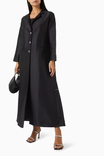 A-line Abaya Coat in Satin