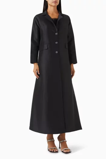 A-line Abaya Coat in Satin