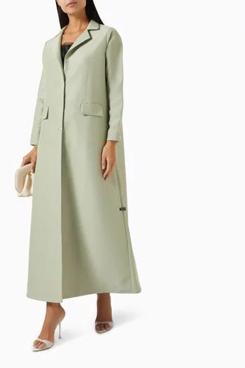 A-line Abaya Coat in Satin