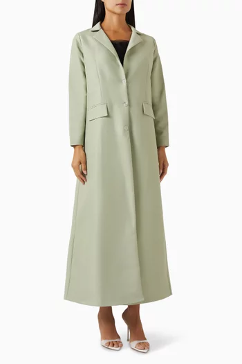 A-line Abaya Coat in Satin