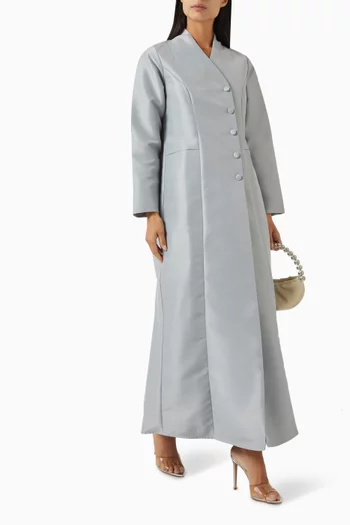A-line Abaya Coat in Satin