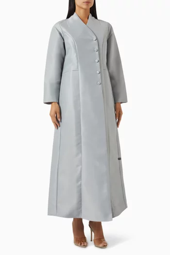 A-line Abaya Coat in Satin