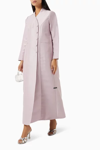 A-line Abaya Coat in Satin