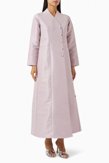 A-line Abaya Coat in Satin