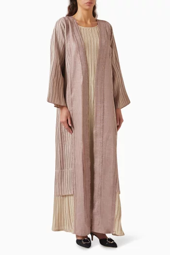 3-piece Abaya Set in Linen