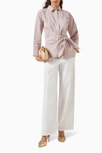 Tie-up 2-piece Set in Cotton-blend