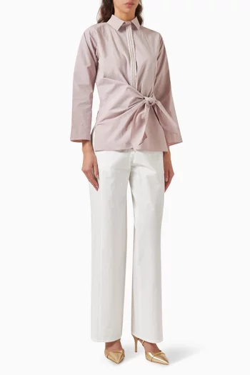 Tie-up 2-piece Set in Cotton-blend