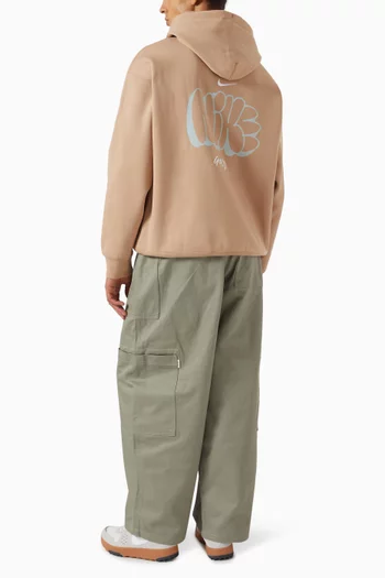 Solo Swoosh Hoodie in Cotton Fleece