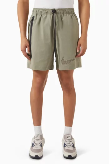 Tech Woven Shorts in Stretch Nylon