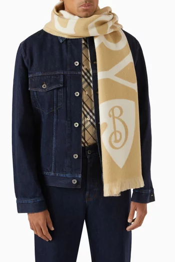 B-Shield Scarf in Wool