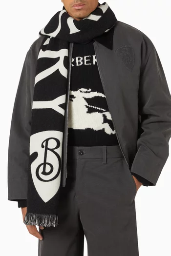 B-Shield Scarf in Wool