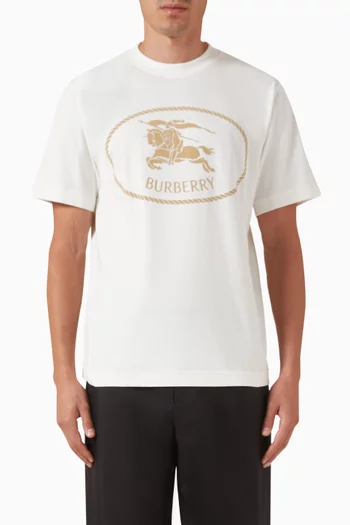 Knight Stamp T-shirt in Cotton