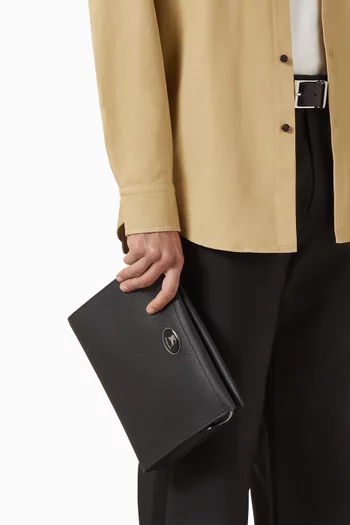 Cotswolds Zip Pouch in Leather