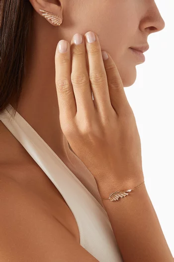Mini Wings Rising Diamond Bracelet in 18kt Rose Gold
