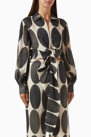 Desai Front-tie Top