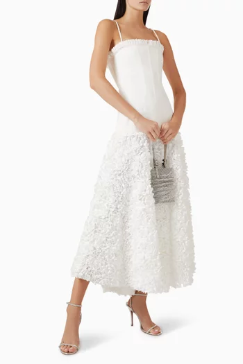 Maitland 3D Petal Dress in Cotton Blend