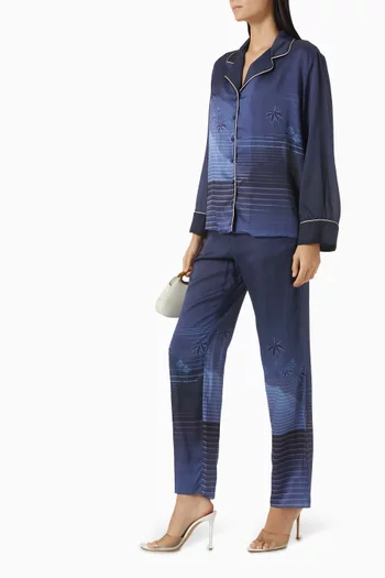Noches De Luna Martellato Blouse in Silk Blend