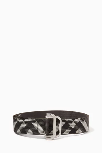 Check Webbing Belt in Nylon