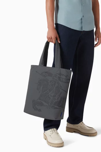 Equestrian Knight Tote Bag in Ripstop Nylon