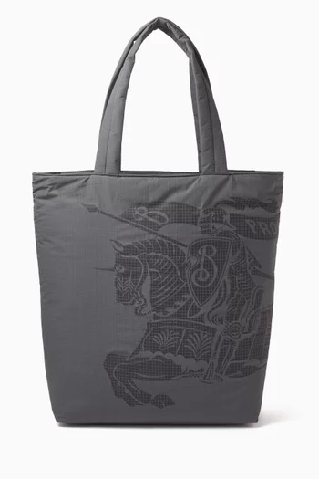 Equestrian Knight Tote Bag in Ripstop Nylon