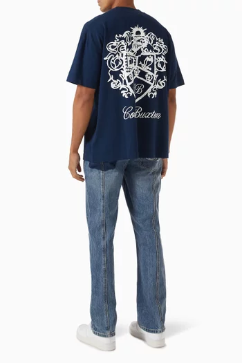 Collegiate Crest T-shirt in Cotton