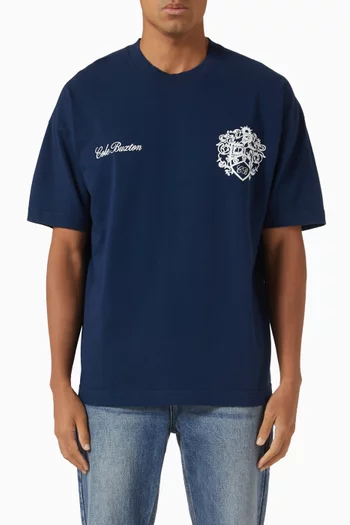 Collegiate Crest T-shirt in Cotton