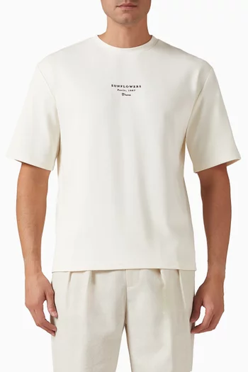 Van Gogh Sunflowers T-shirt in Cotton Jersey