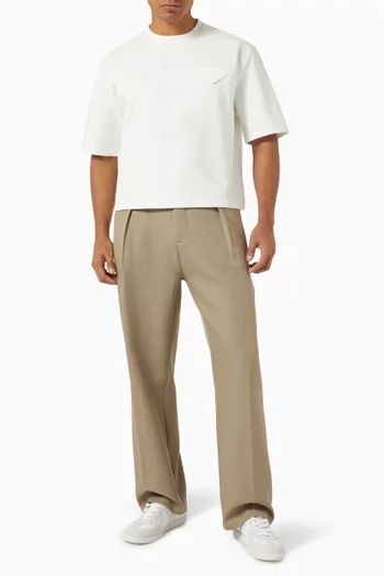 Éternel Boxy Cropped T-shirt in Jersey