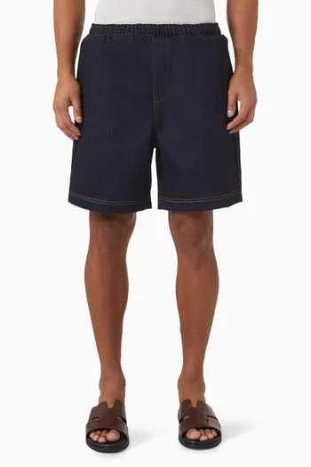 Boxy Shorts in Cotton-denim
