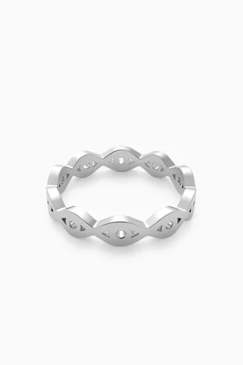 Mati Eye Ring in Sterling Silver