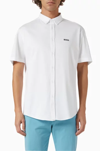Regular-fit Shirt in Cotton Jersey