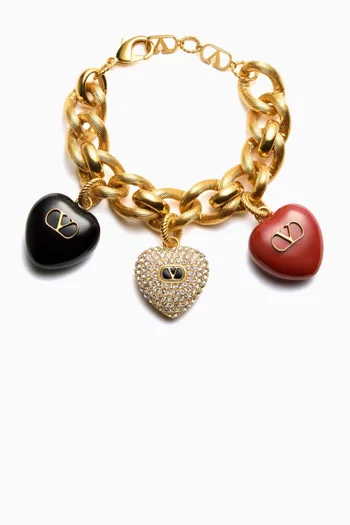Coeur Royal Swarovski® Enamel & Crystal Bracelet in Metal