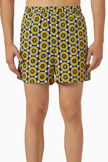 Bulles Royales Swim Shorts in Nylon