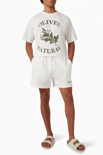 Wordmark Shorts in Cotton