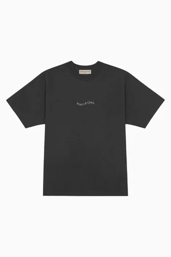 Wordmark T-shirt in Cotton