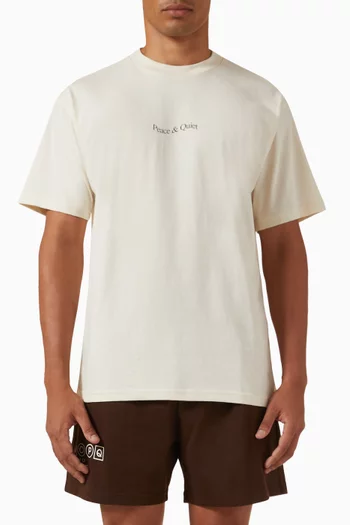 Wordmark T-shirt in Cotton