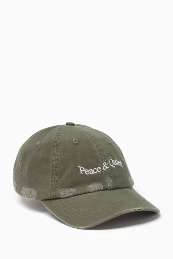 Wordmark Logo-embroidered Dad Hat in Cotton