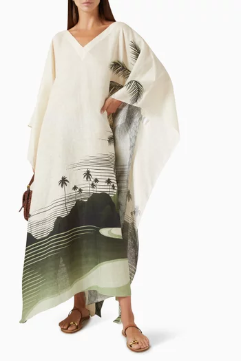 Morena Embroidered Tunic in Linen