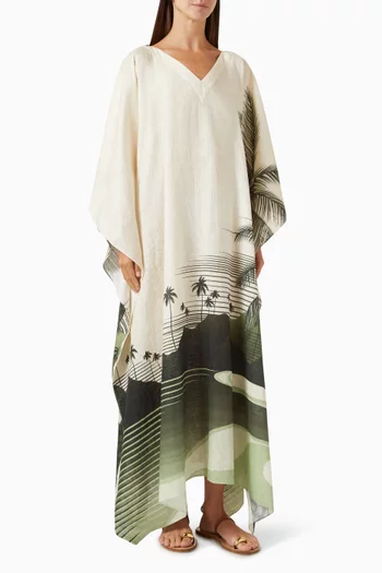 Morena Embroidered Tunic in Linen