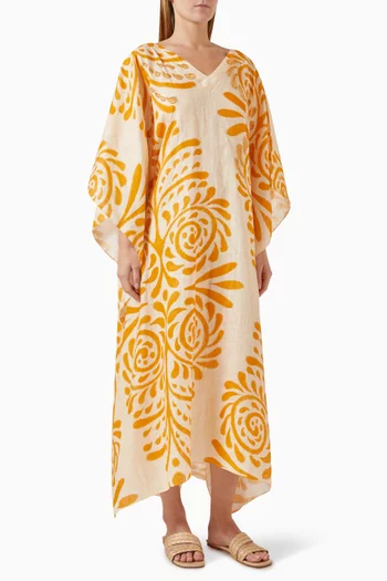 Morena Embroidered Tunic in Linen